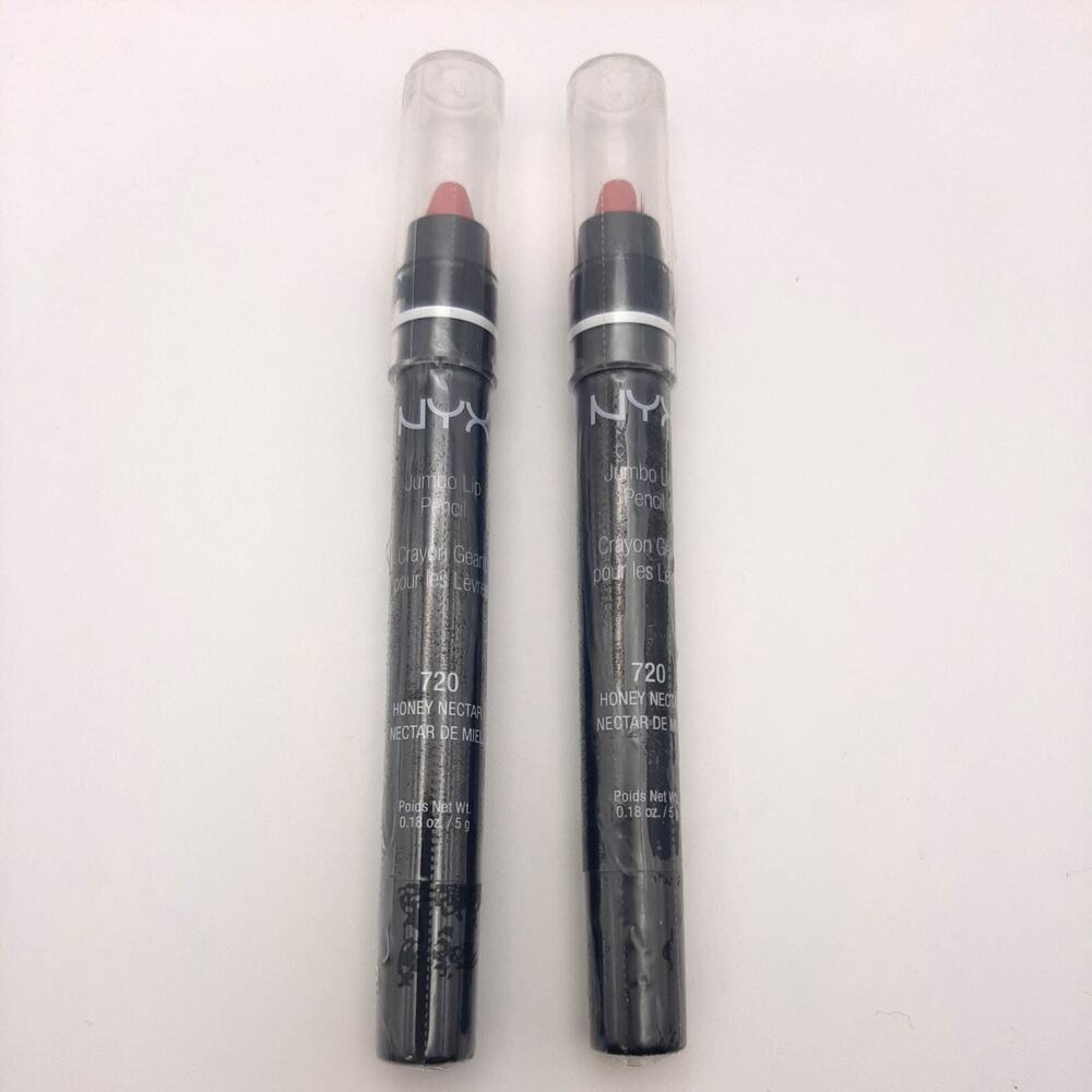 LOT OF 2 NYX Jumbo Lip Pencil 720 HONEY NECTAR JLP720 Factory Sealed
